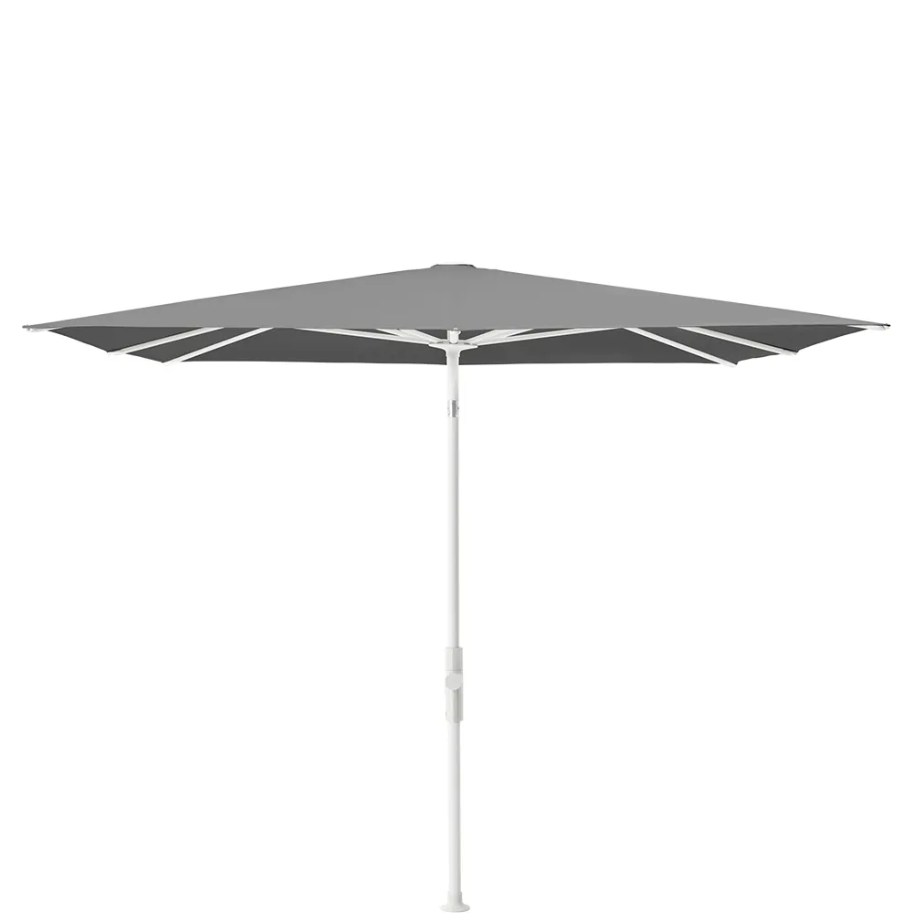 Glatz Twist parasol 240×240 cm matt white Kat.5 502 Thunder