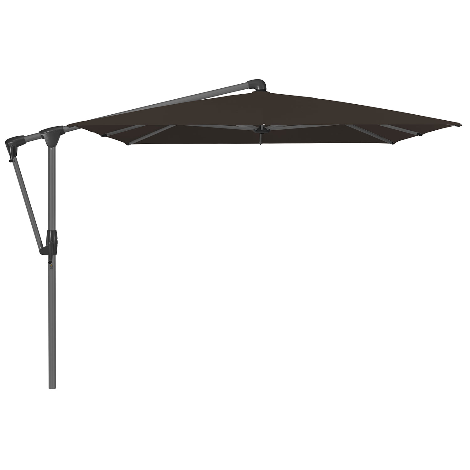 Glatz Sunwing Casa Frithængende Parasol 300×240 cm Kat.4 Antracit Alu/408 Black Glatz