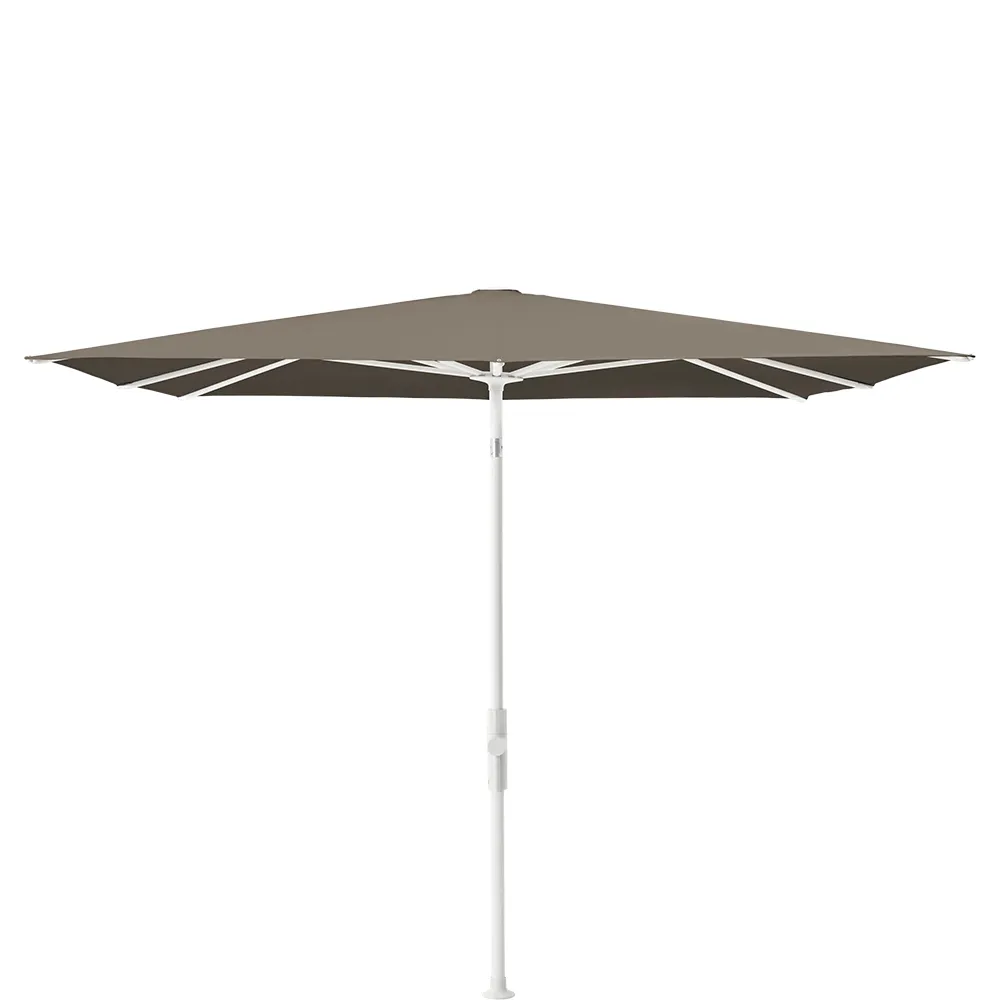 Glatz Twist parasol 240×240 cm matt white Kat.5 611 Sandstone