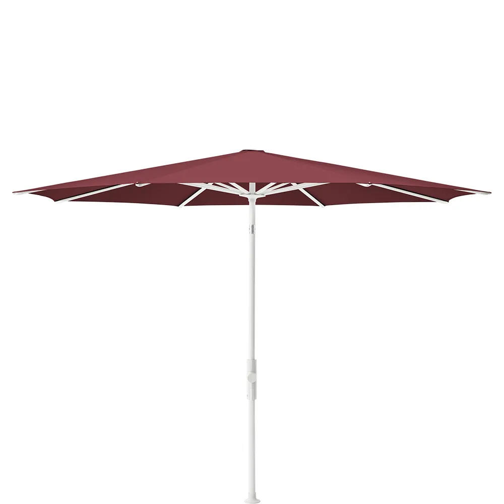 Glatz Twist 270 cm parasol matt white Kat.5 644 Merlot