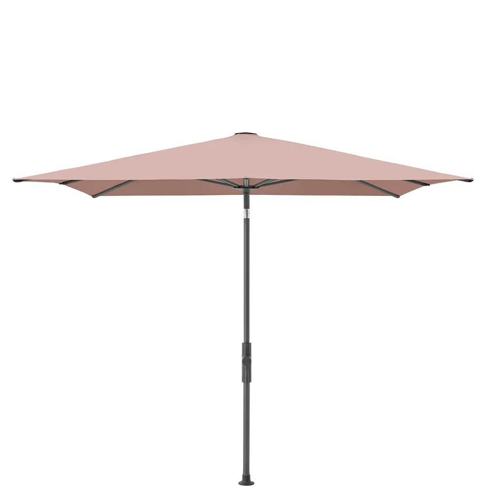 Glatz Twist parasol 240×240 cm anthracite Kat.5 639 Blush