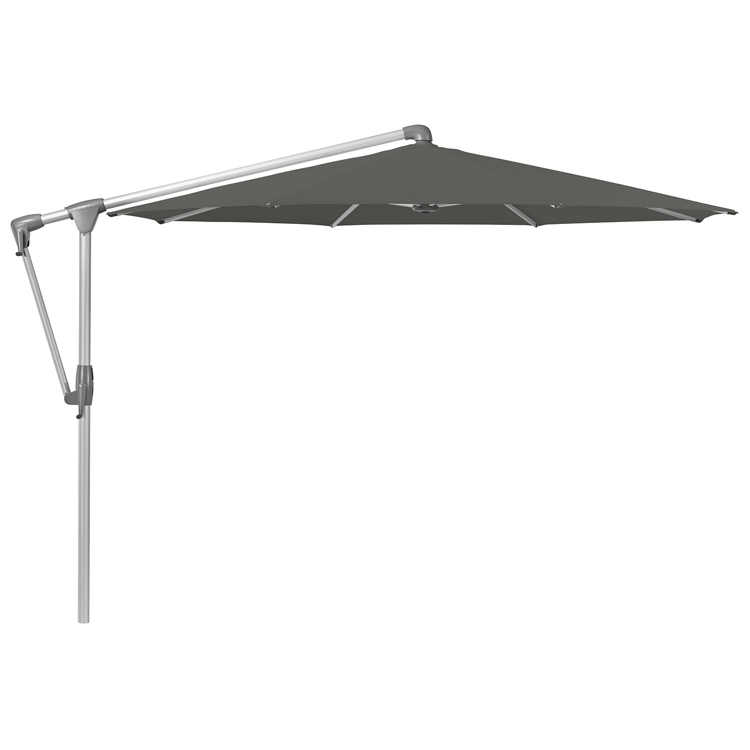 Glatz Sunwing Casa Frithængende Parasol 300 cm Kat.5 Anodiseret Alu/502 Thunder Glatz