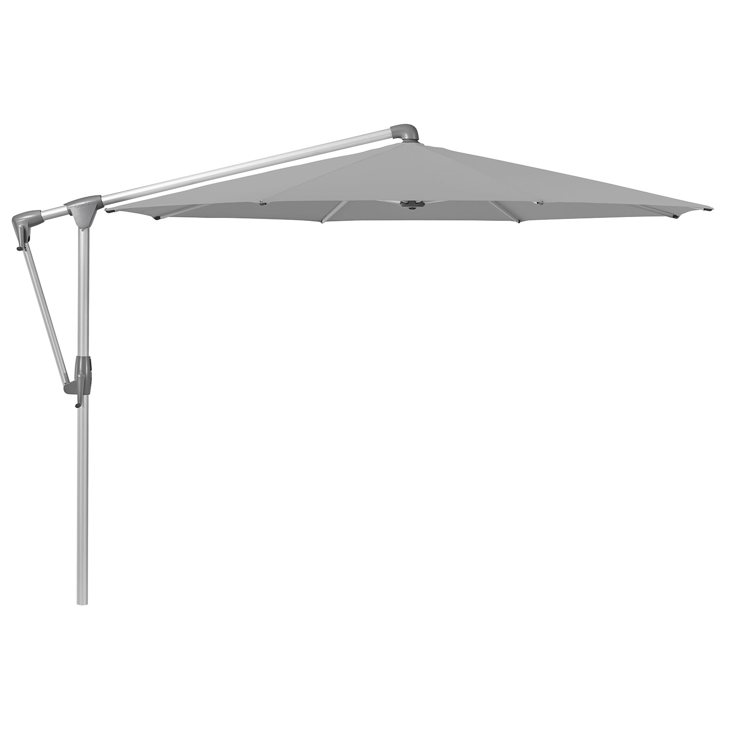 Glatz Sunwing Casa Frithængende Parasol 300 cm Kat.5 Anodiseret Alu/501 Granite Glatz