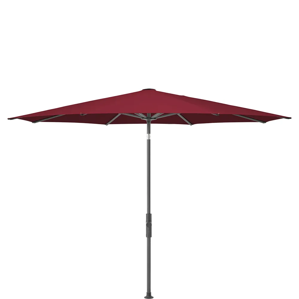 Glatz Twist parasol 270 cm anthracite Kat.5 645 Burgundy