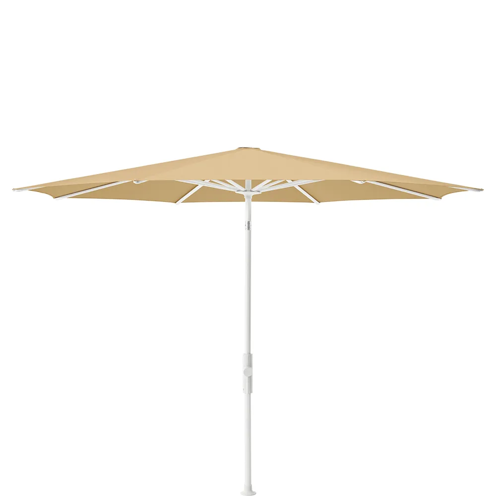 Glatz Twist 270 cm parasol matt white Kat.5 604 Cereal