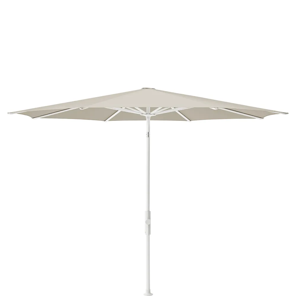 Glatz Twist 330 cm parasol matt white Kat.5 527 Urban Chrome