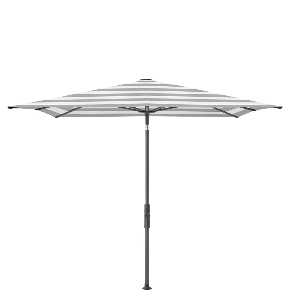 Glatz Twist parasol 240×240 cm anthracite Kat.5 555 Grey Stripe