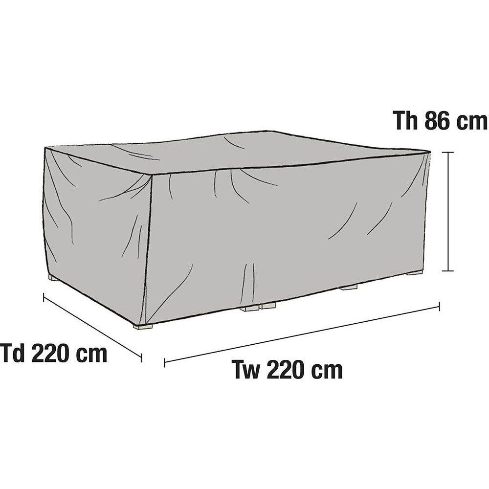 Brafab Møbelovertræk 220×220 cm Højde 86 cm Grå Brafab