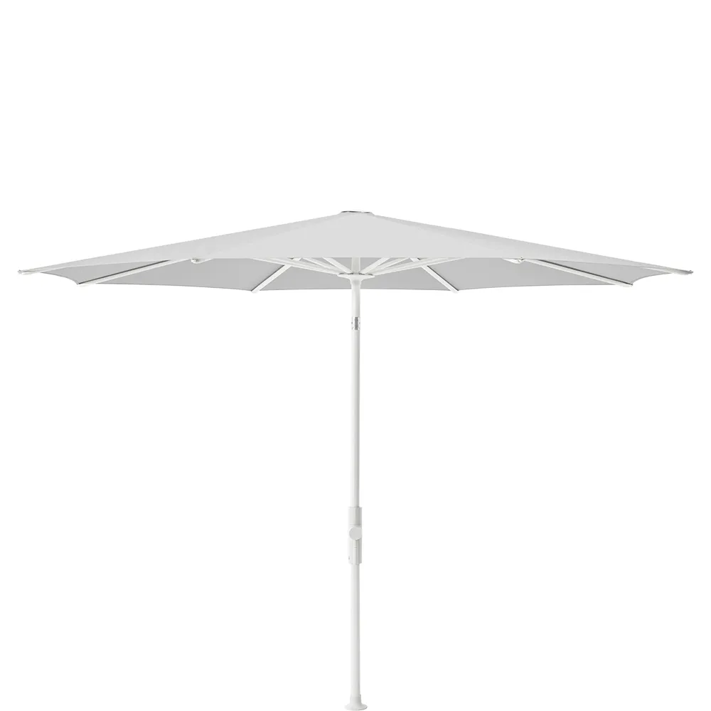 Glatz Twist 330 cm parasol matt white Kat.5 550 Cement