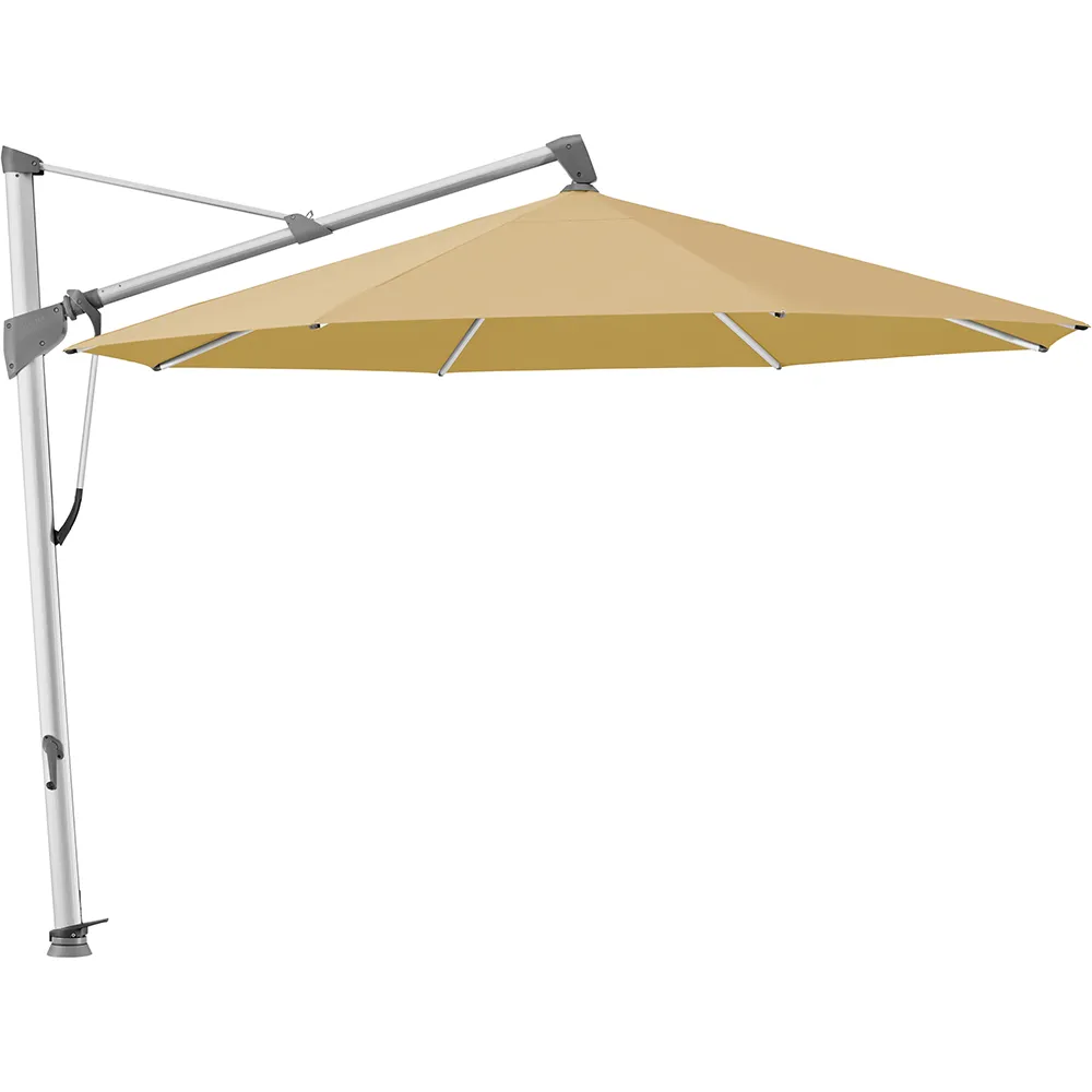 Glatz Sombrano S+ frithængende parasol 350 cm anodiseret aluminium Kat.5 618 Dijon