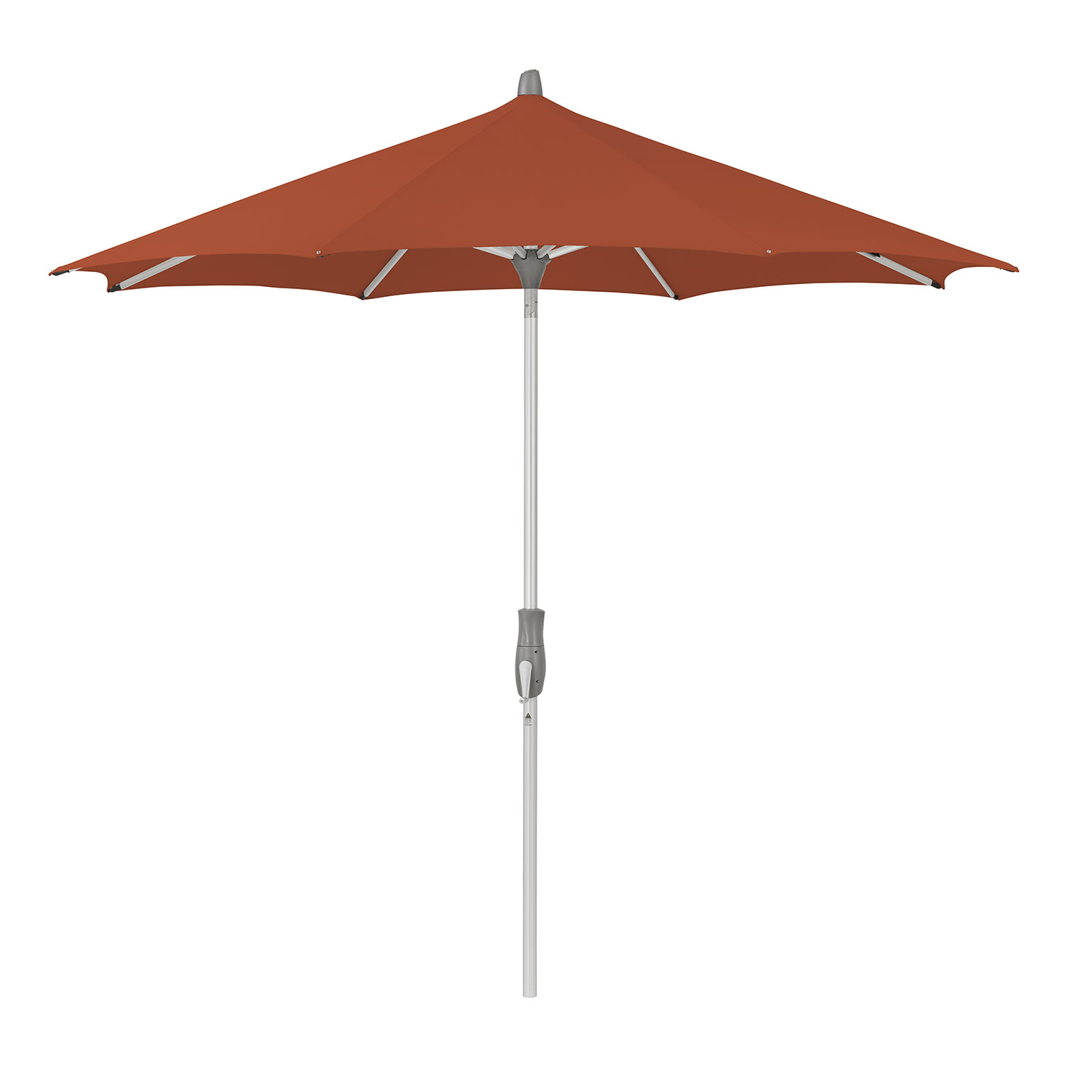 Glatz Alu-Twist Parasol 270 cm Kat.5 513 Fire Red Glatz