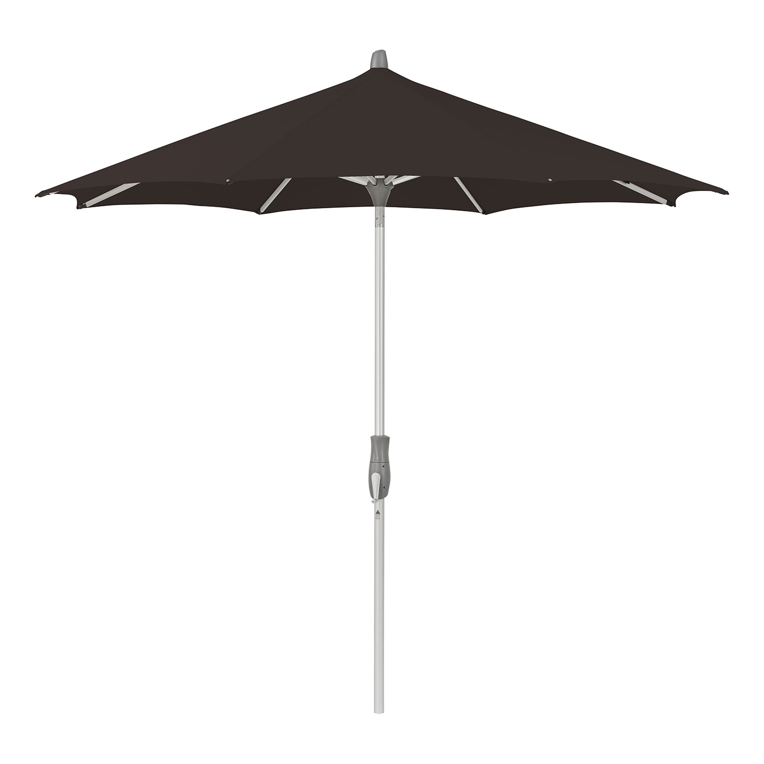 Glatz Alu-twist -aurinkovarjo 330 cm kat.5 615 black