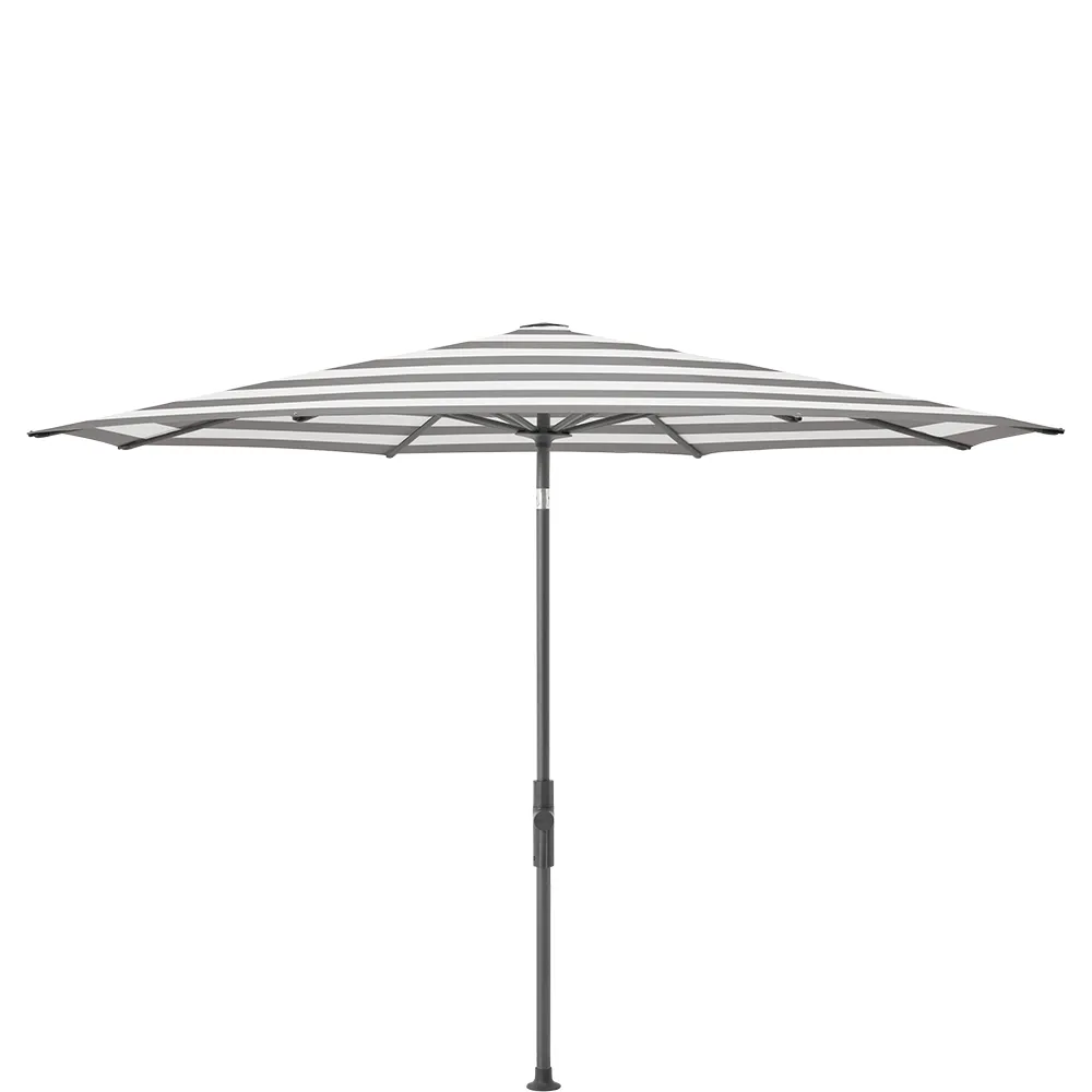 Glatz Twist parasol 330 cm anthracite Kat.5 570 Steel Stripe