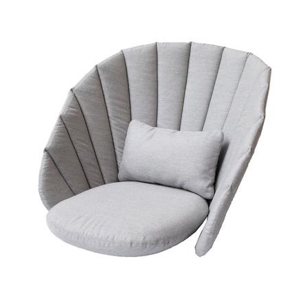 Cane-Line Peacock Loungestol Pude Light Grey