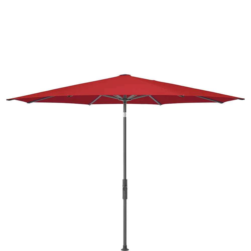 Glatz Twist parasol 300 cm anthracite Kat.4 403 Carmine