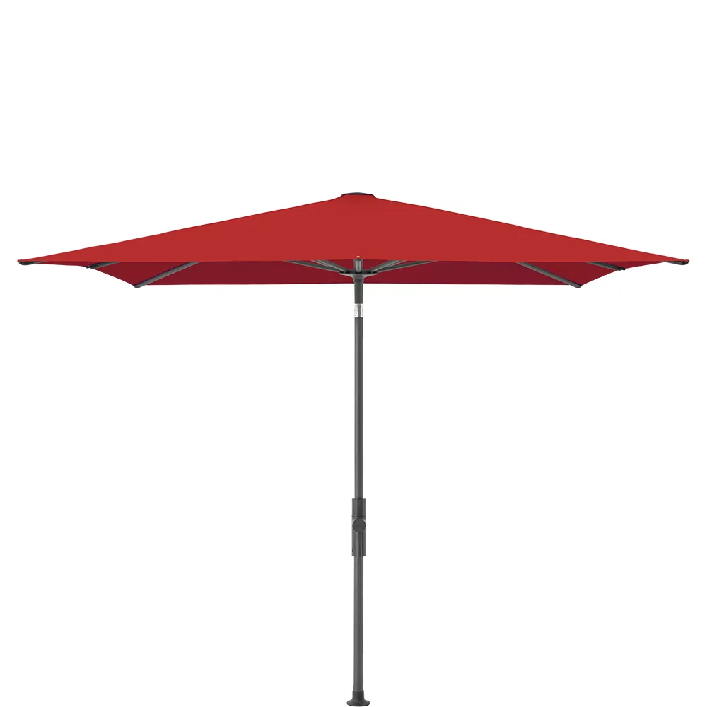 Glatz Twist parasol 240×240 cm anthracite Kat.4 403 Carmine