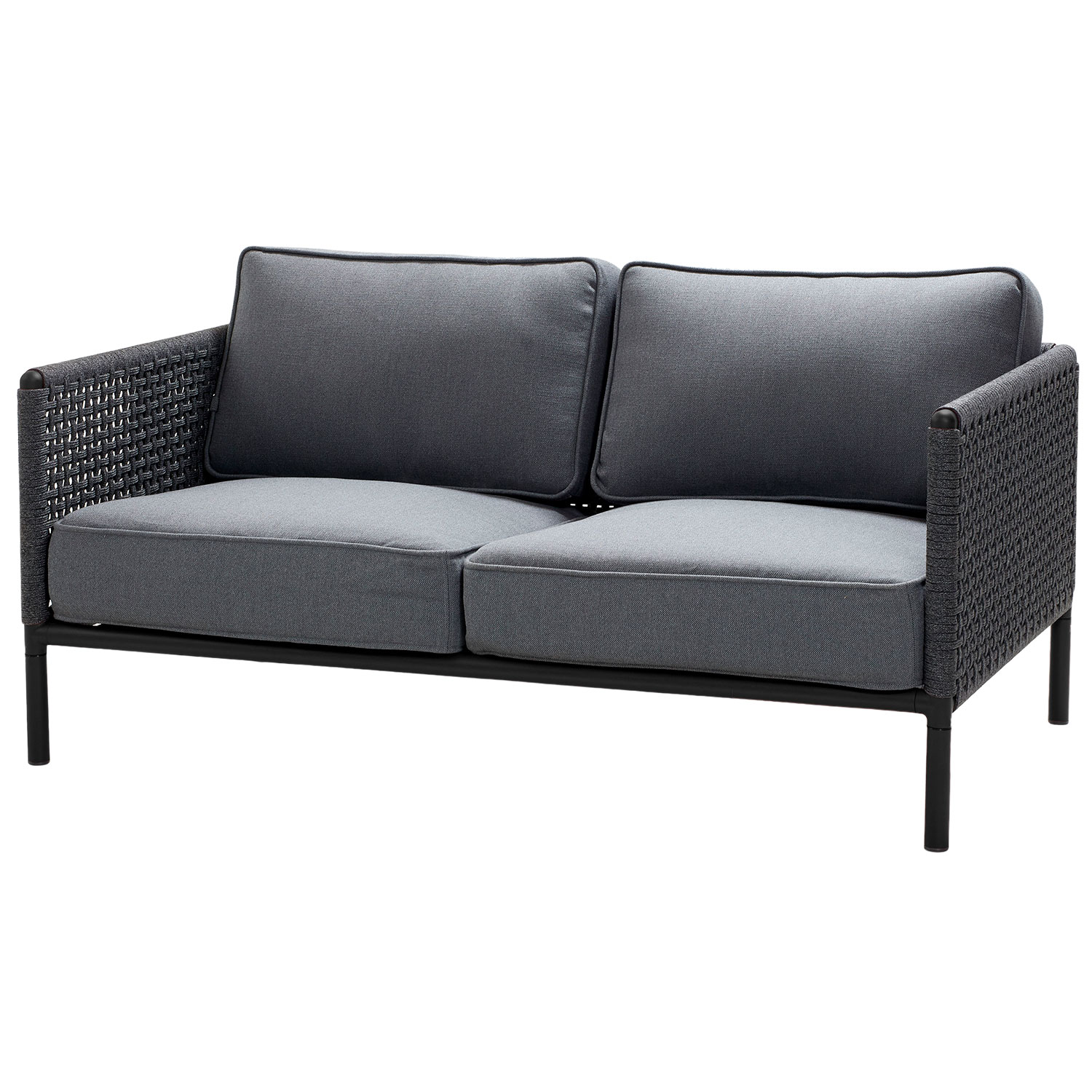 Cane-Line Encore 2-personers sofa Dark Grey/Lava Grey