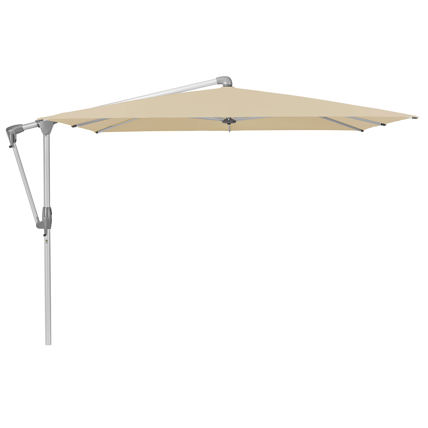 Glatz Sunwing Casa Frithængende Parasol 300×240 cm Kat.4 Anodiseret Alu/422 Cream Glatz