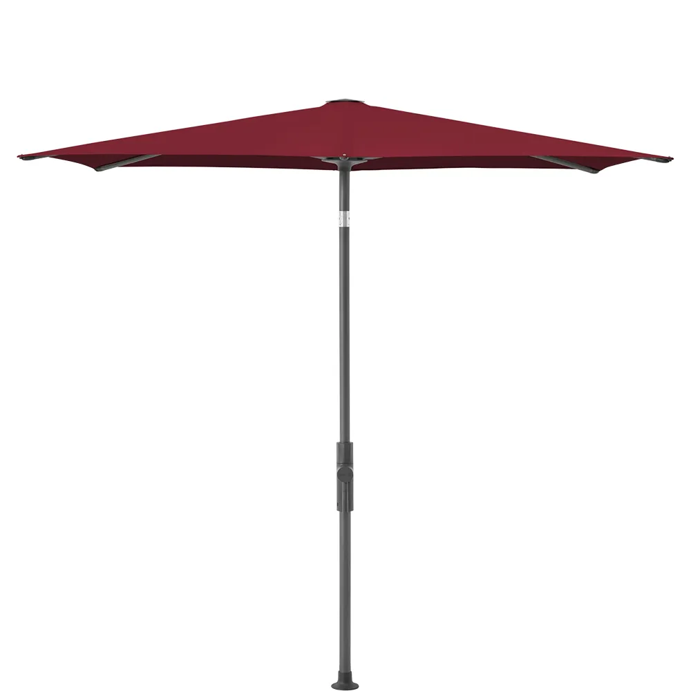 Glatz Twist parasol 250×200 cm anthracite Kat.5 645 Burgundy