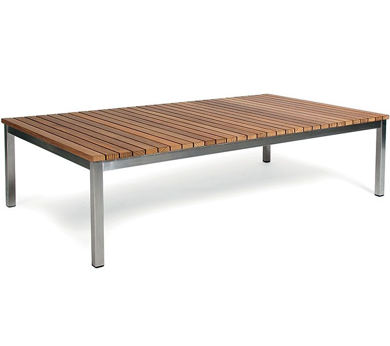 Skargaarden Häringe Sofabord 148×85 cm Rustfrit/Teak Skargaarden