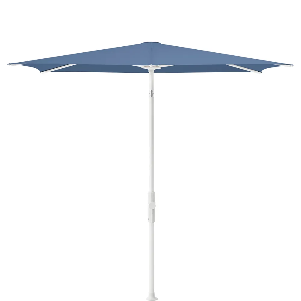 Glatz Twist parasol 250×200 cm matt white Kat.4 418 Cobalt