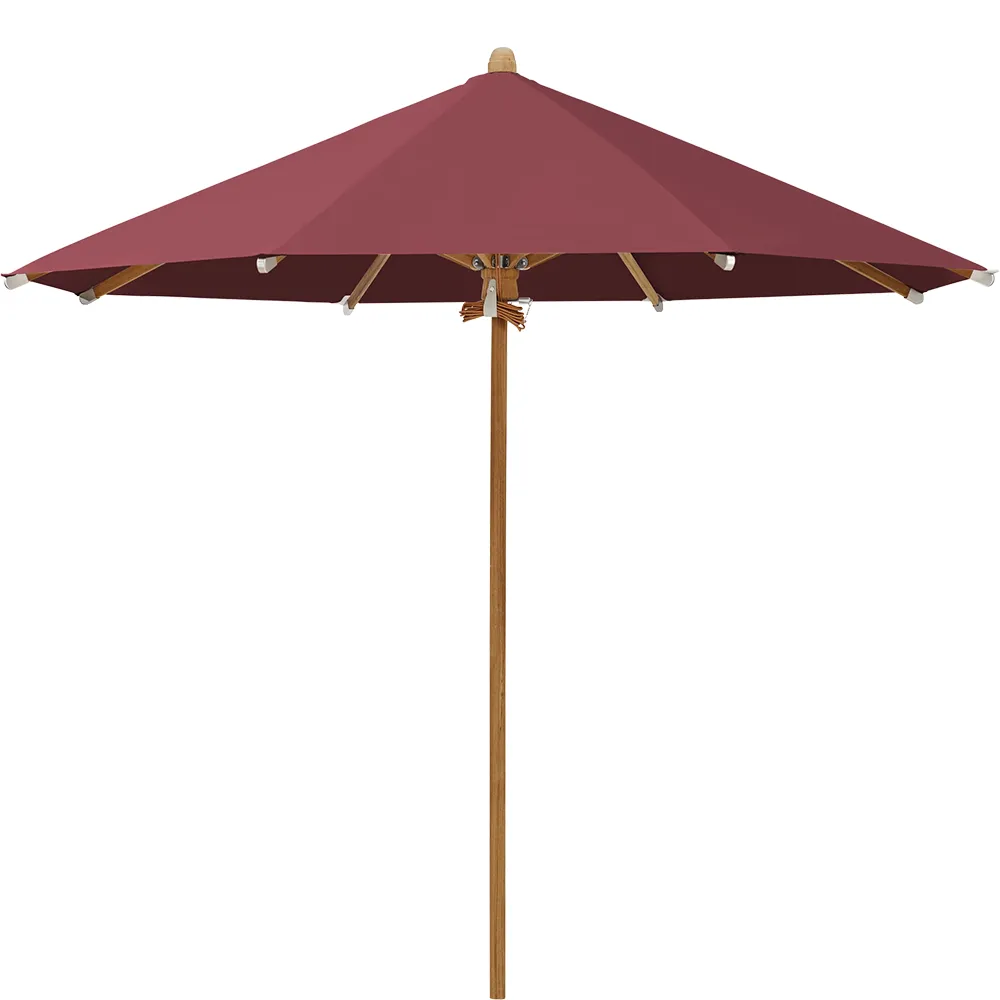 Glatz Teakwood parasol 300 cm Kat.5 644 Merlot