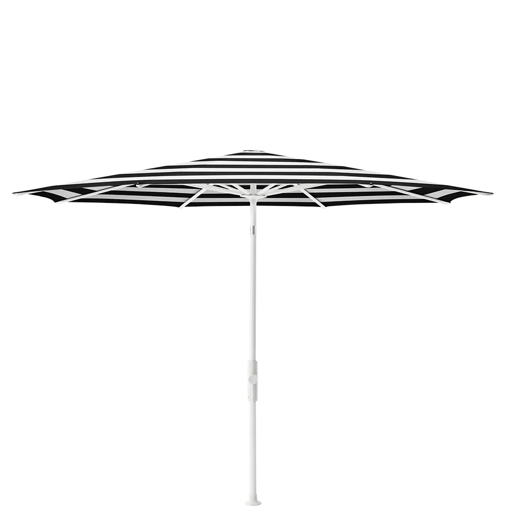 Glatz Twist 330 cm parasol matt white Kat.5 810 Black Stripe