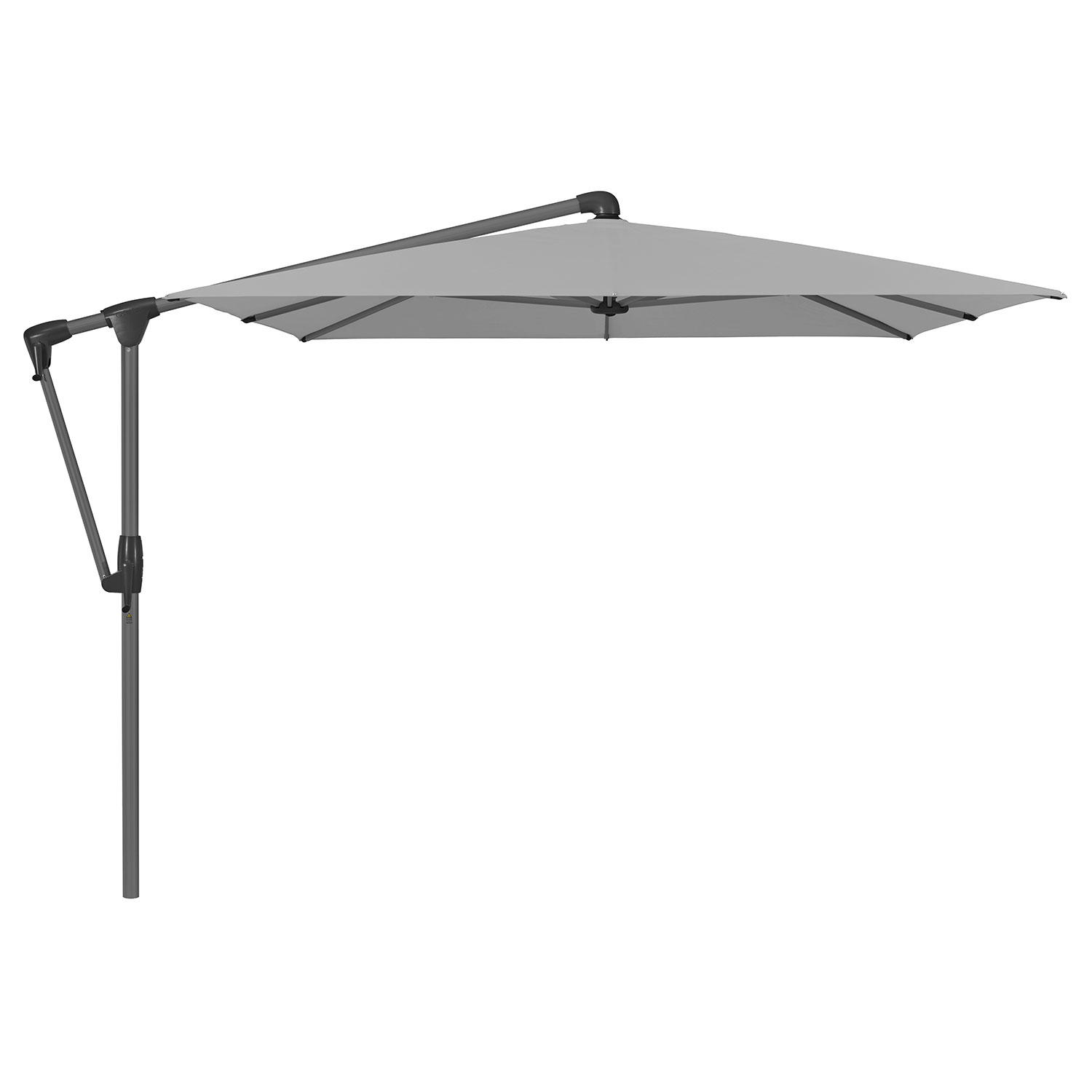 Glatz Sunwing Casa Frithængende Parasol 300×240 cm Kat.5 Antracit Alu/501 Granite Glatz