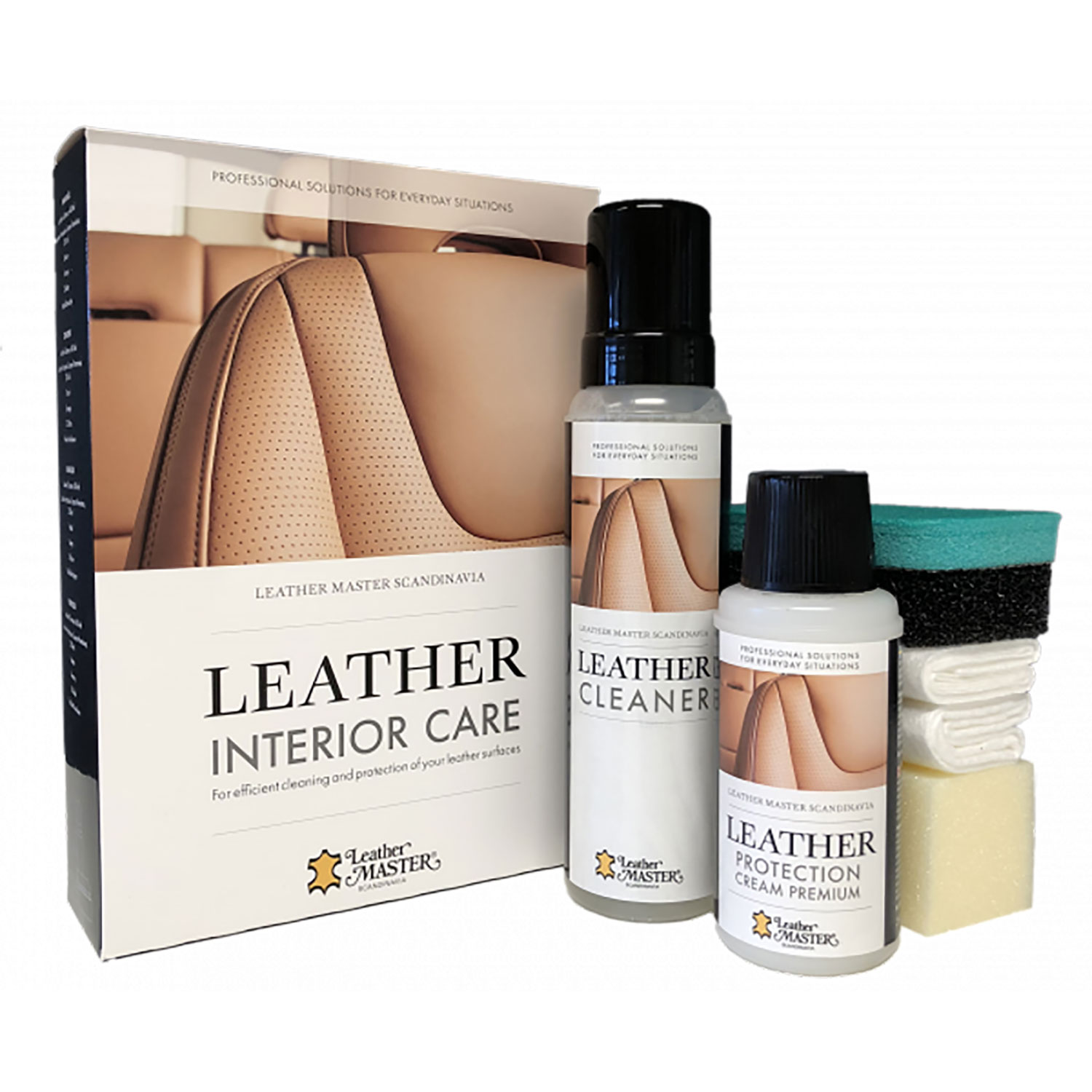 Leather Master Læder interiør plejesæt 400/250 ml