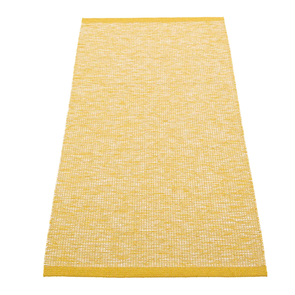 Pappelina Sam tæppe 70 x 150 cm Mustard/Cream