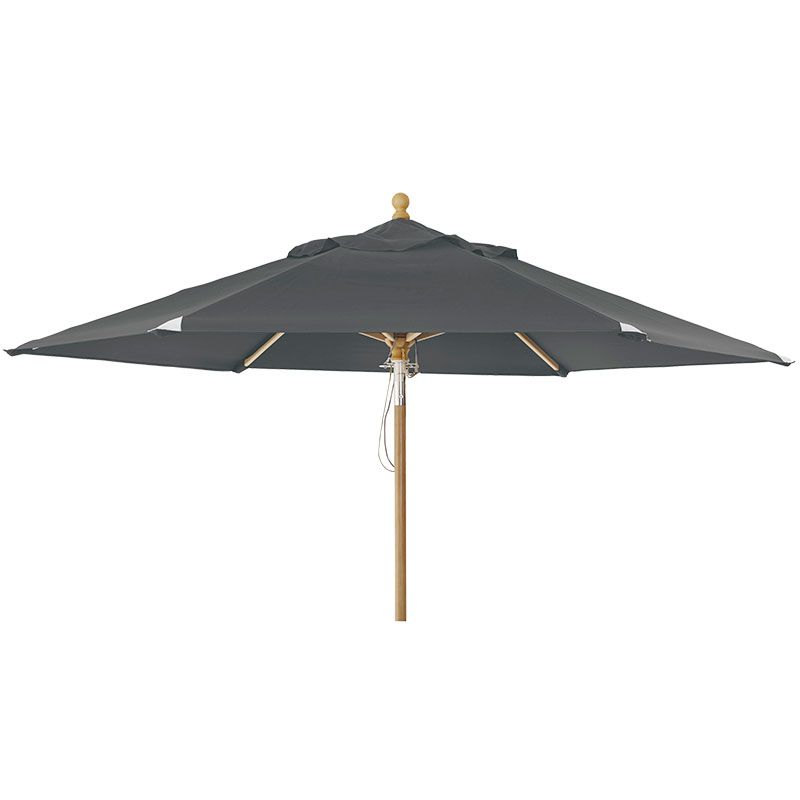 Brafab Trieste Træparasol 250 cm Grå Brafab