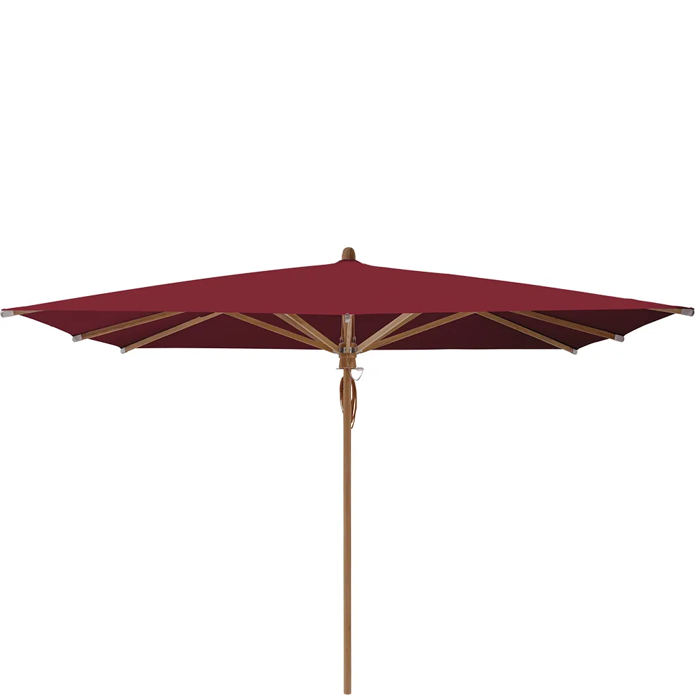 Glatz Teakwood parasoll 330×330 cm Kat.5 645 Burgundy