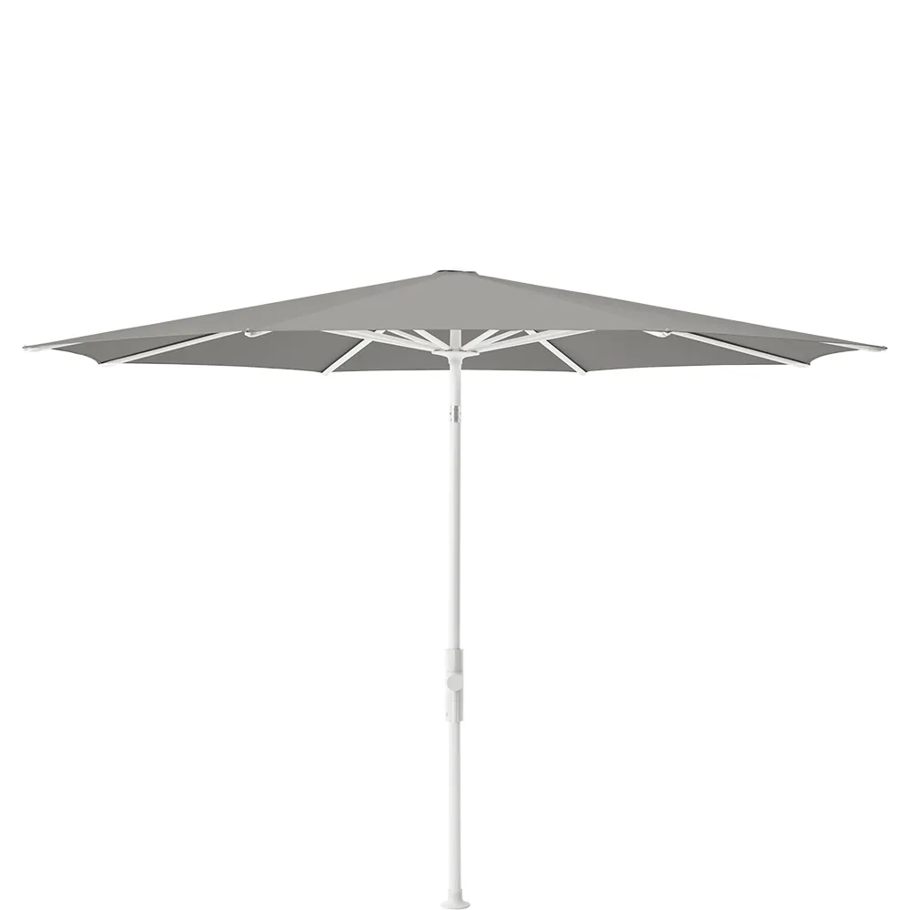 Glatz Twist 300 cm parasol matt white Kat.4 420 Smoke