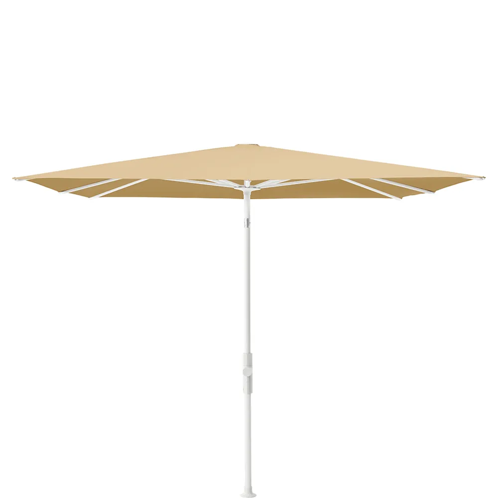 Glatz Twist parasol 240×240 cm matt white Kat.5 604 Cereal