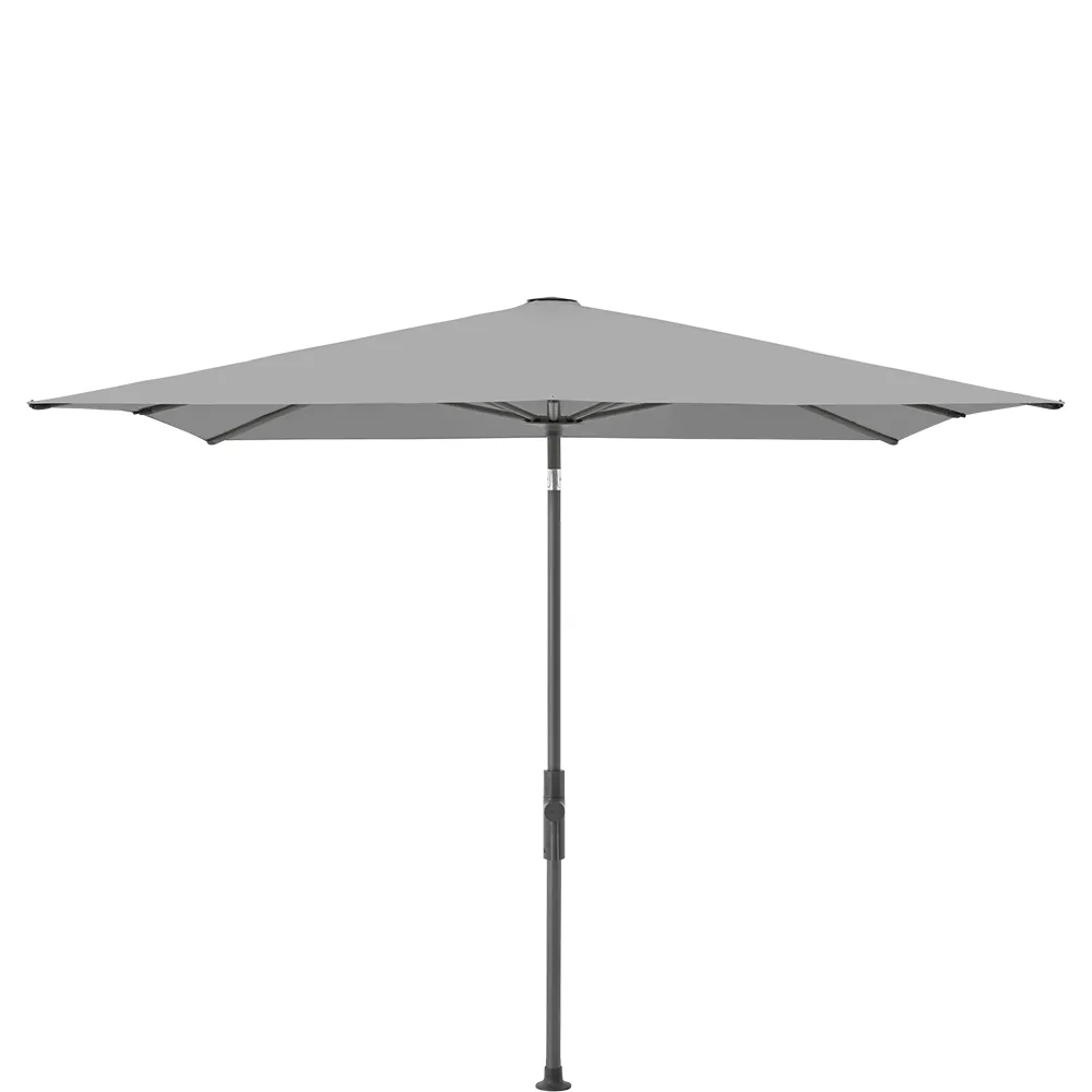 Glatz Twist parasol 240×240 cm anthracite Kat.5 652 Silver