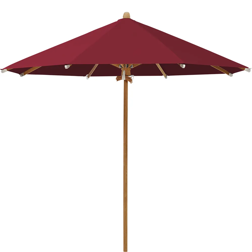 Glatz Teakwood parasol 300 cm Kat.5 645 Burgundy