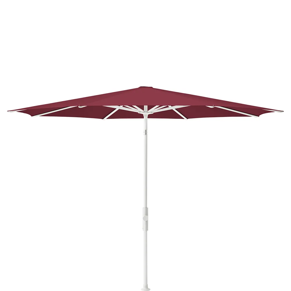 Glatz Twist 330 cm parasol matt white Kat.4 436 Wine