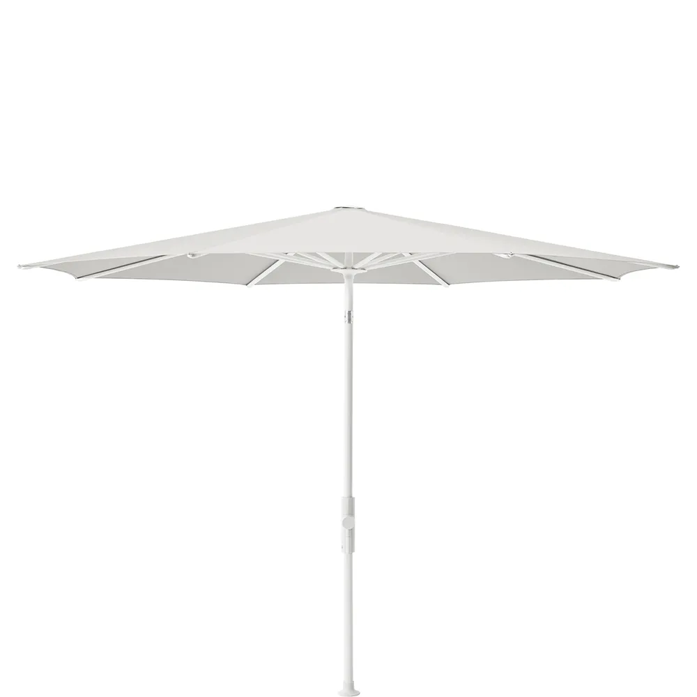 Glatz Twist 270 cm parasol matt white Kat.5 665 Chrome