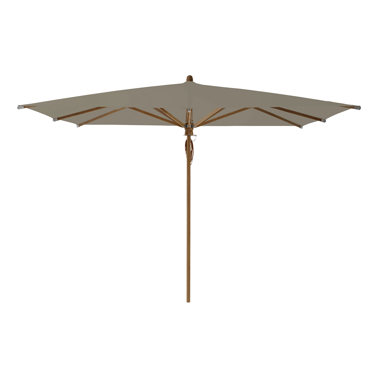 Glatz Teakwood Parasol 330×330 cm Kat.4 461 Taupe Glatz