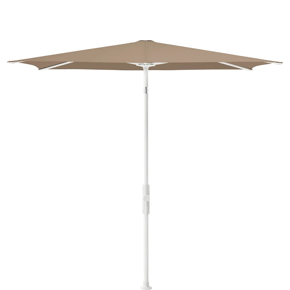 Glatz Twist parasol 250×200 cm matt white Kat.5 650 Camel