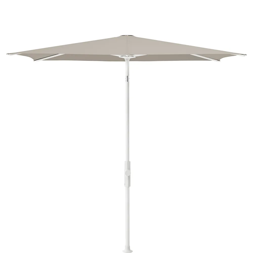 Glatz Twist parasol 250×200 cm matt white Kat.5 686 Urban Clay