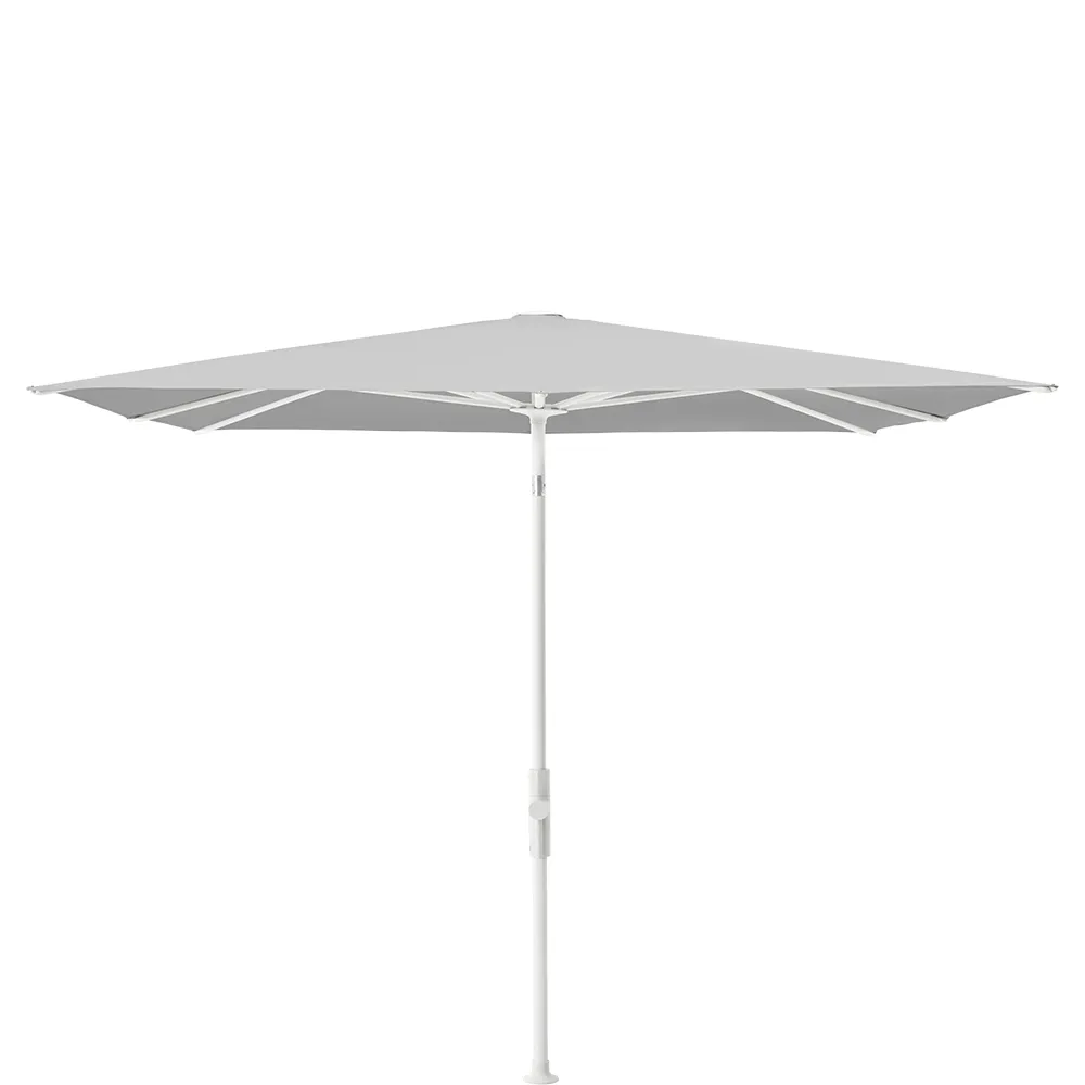 Glatz Twist parasol 240×240 cm matt white Kat.5 501 Granite