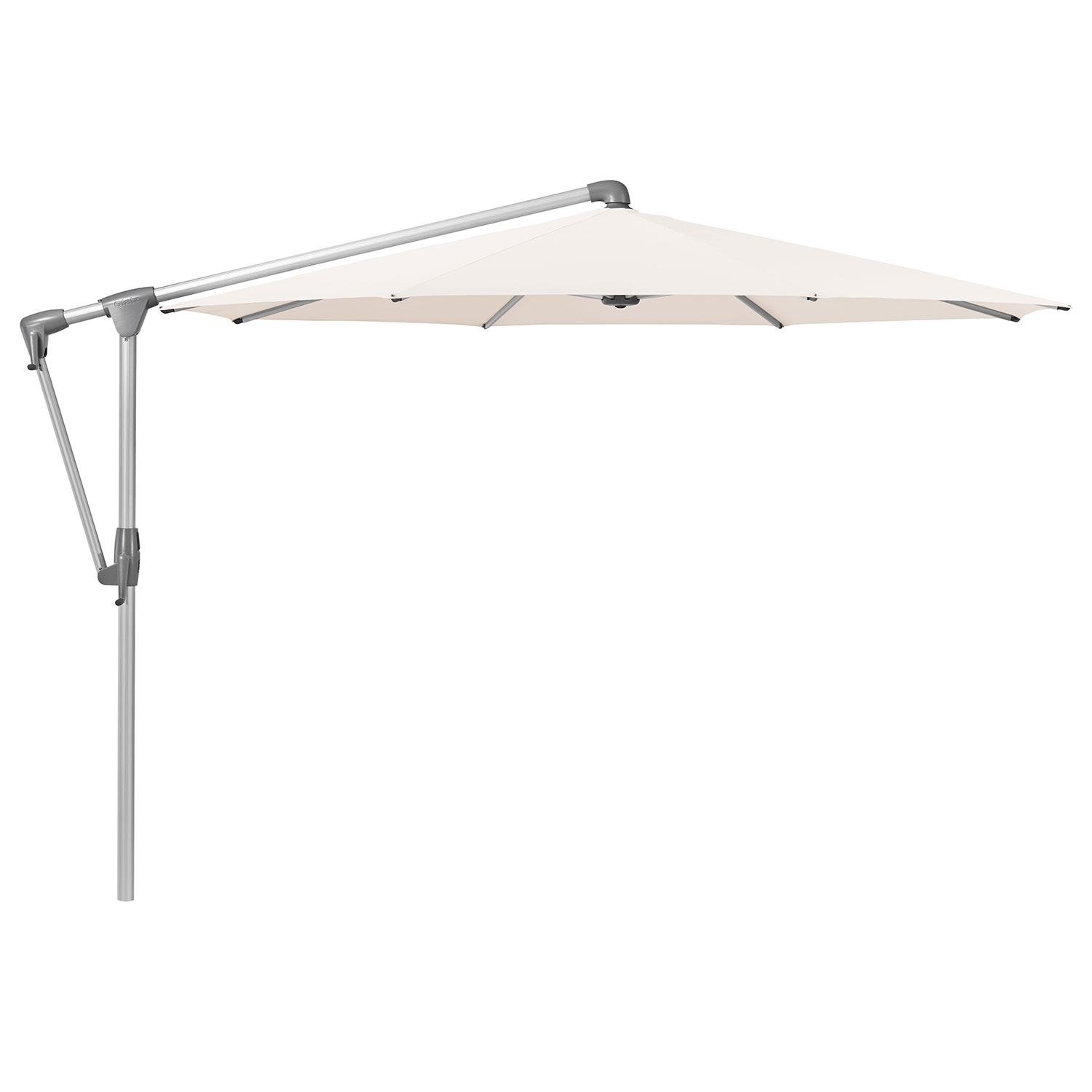 Glatz Sunwing Casa Frithængende Parasol 300 cm Kat.4 Anodiseret Alu/453 Vanilla Glatz