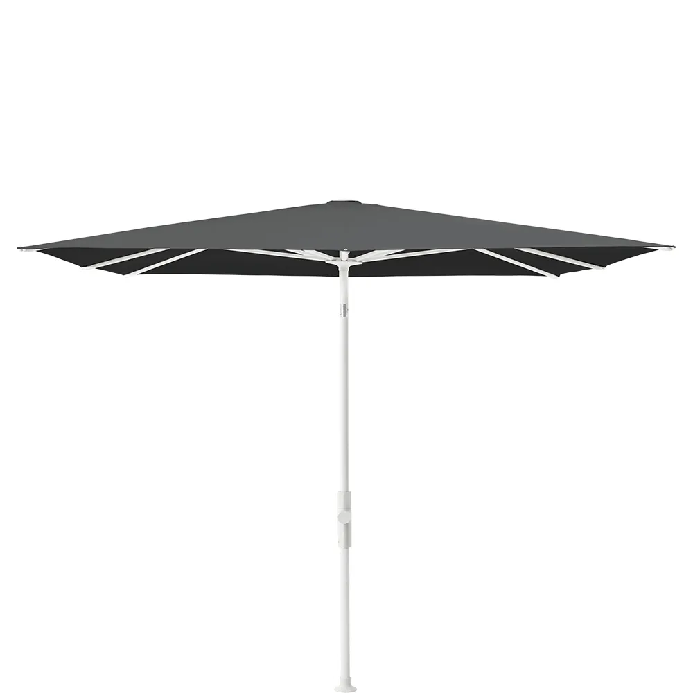 Glatz Twist parasol 240×240 cm matt white Kat.5 669 Carbone