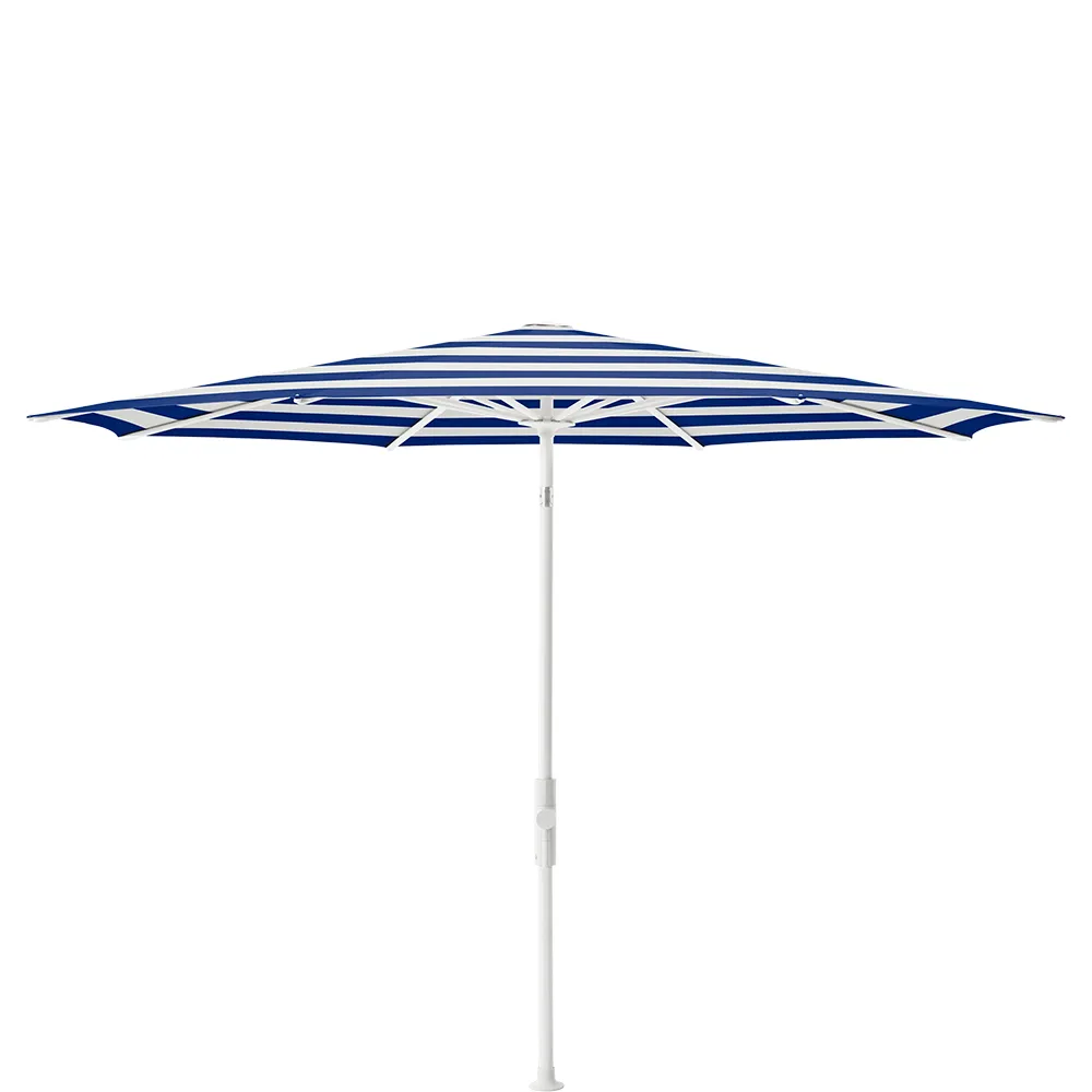 Glatz Twist 270 cm parasol matt white Kat.5 602 Blue Stripe