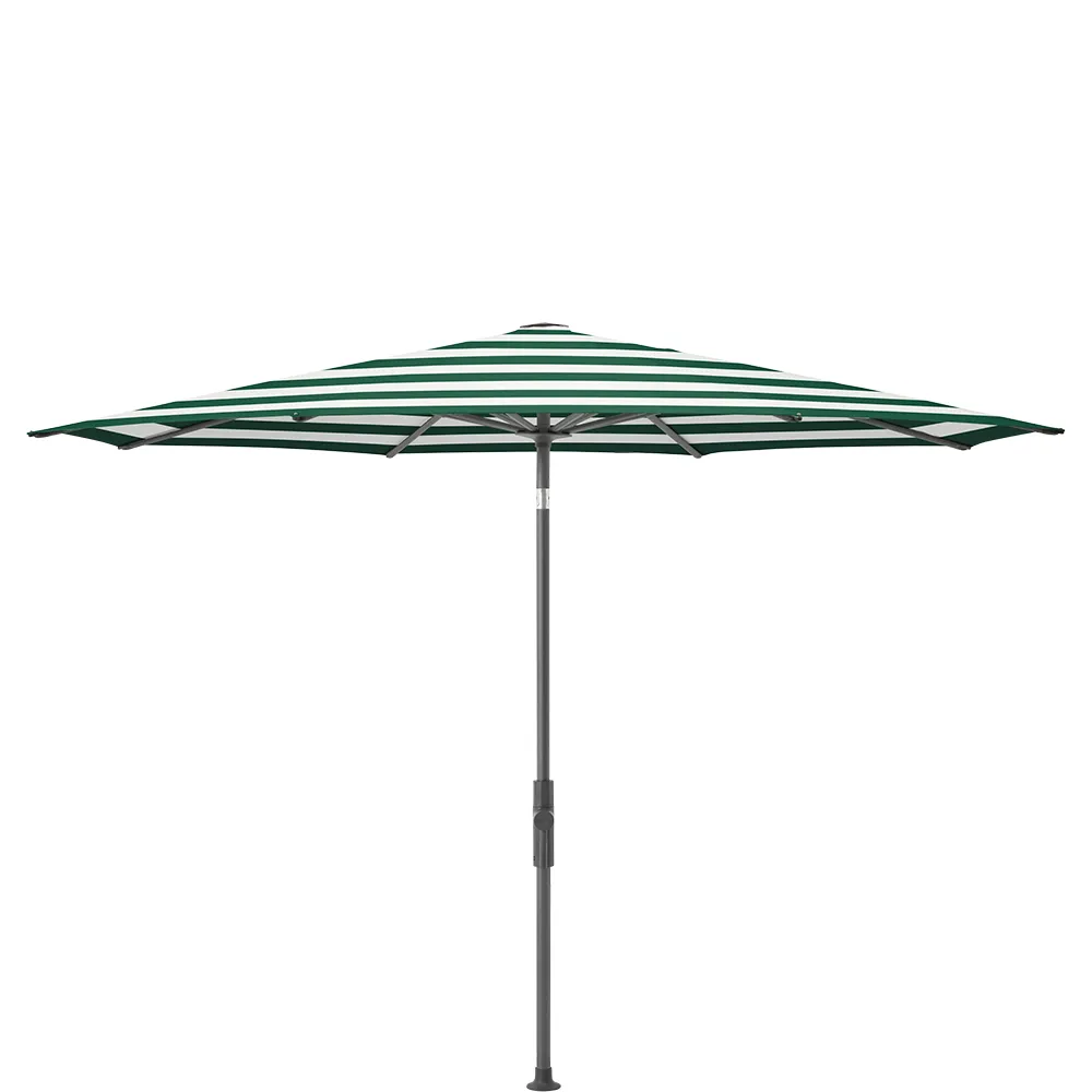 Glatz Twist parasol 270 cm anthracite Kat.5 589 Green Stripe