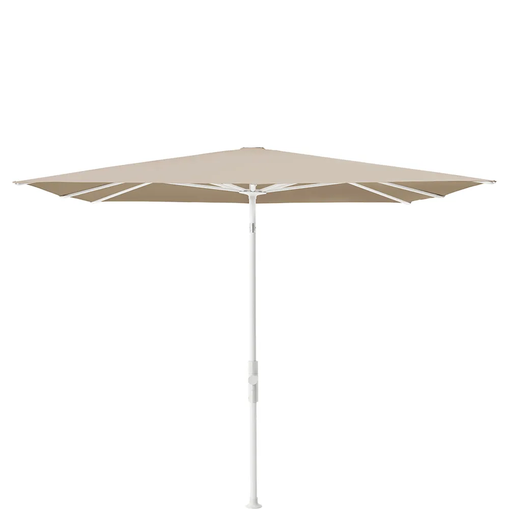 Glatz Twist parasol 240×240 cm matt white Kat.5 803 Linen