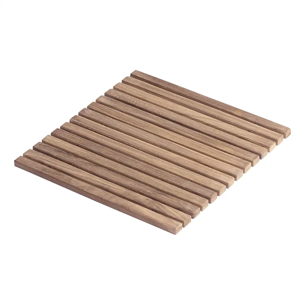 Cinas Bath Badeværelsesmåtte 40×40 cm Teak