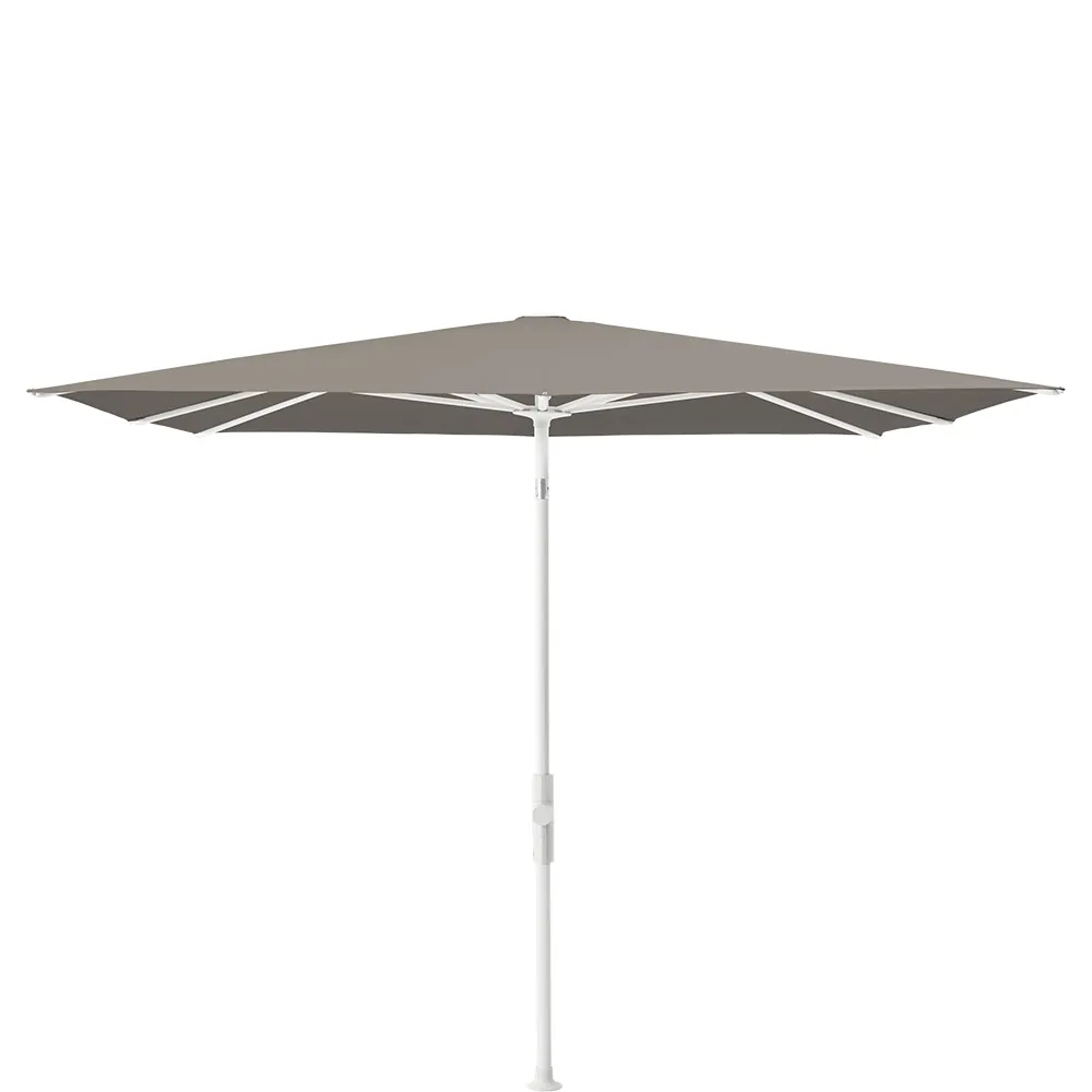 Glatz Twist parasol 240×240 cm matt white Kat.4 461 Taupe