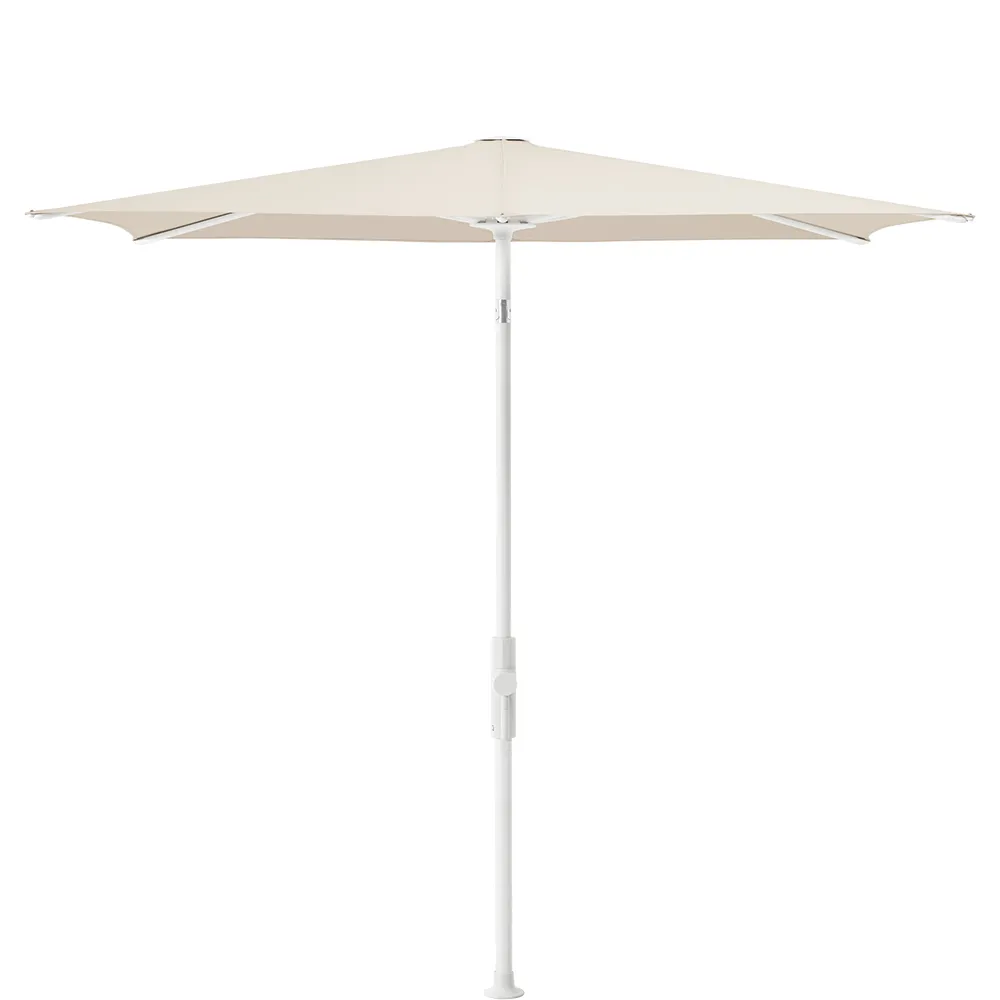 Glatz Twist parasol 250×200 cm matt white Kat.5 523 Champagner